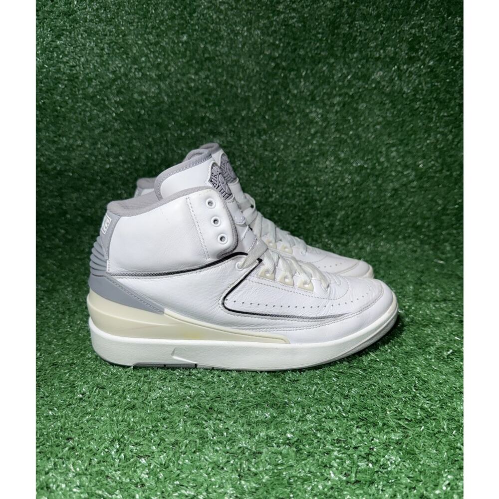 Kids White and Gray High-Top Sneakers